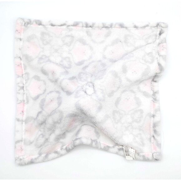 Blankets & Beyond White Gray Lovey Plush Bear Blanket w/All Over Chicks Pattern - Picture 5 of 5